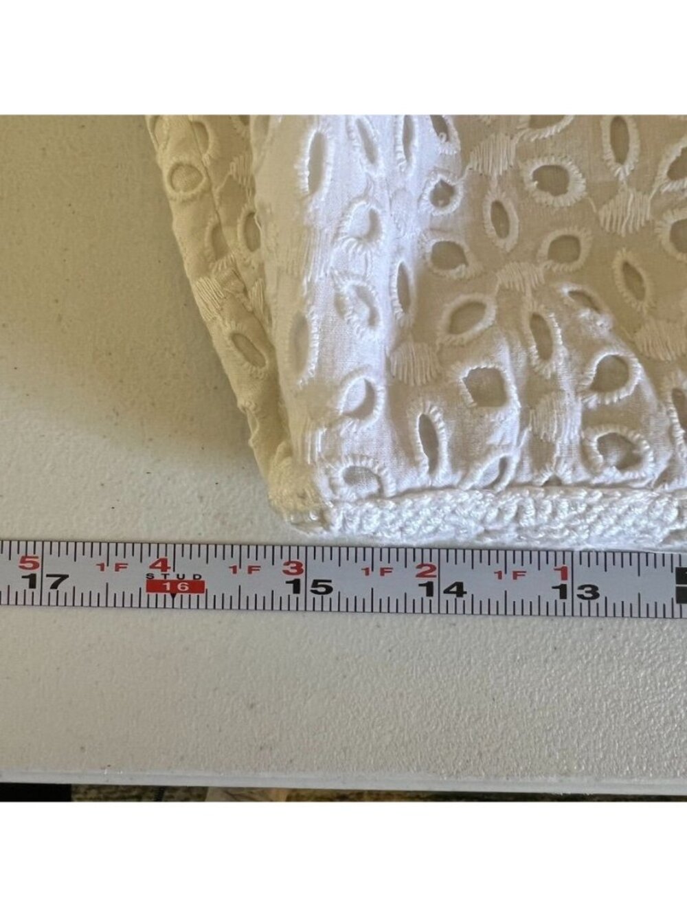 Calypso St Barth Women Sz M Dress LWD White Eyelet Crochet Lace Boho Resort - Picture 14 of 16